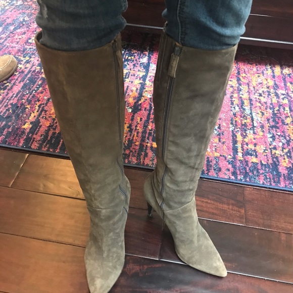 Via Spiga high heel boots soft grey size 8M - Picture 3 of 8